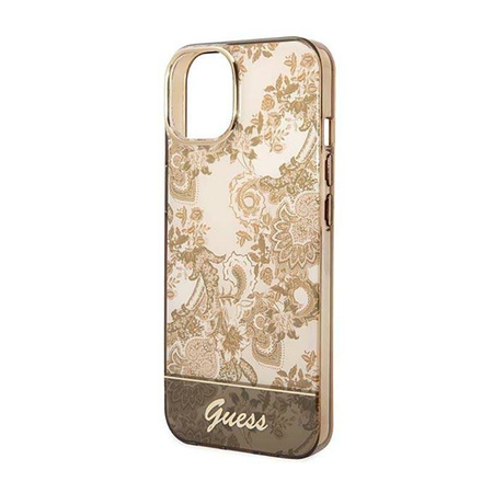Guess Porcelain Collection - Etui iPhone 14 Plus (ochre) (GUHCP14MHGPLHC)