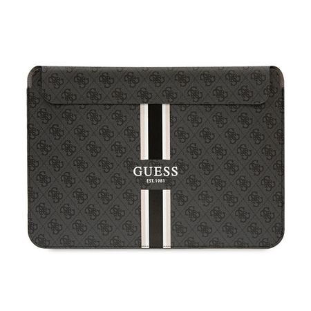 Guess 4G Printed Stripes Computer Sleeve - Etui na notebooka 14" (Czarny) (GUCS14P4RPSK)