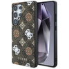 Guess 4G Printed Colored Peony Pattern MagSafe - Etui do Samsung Galaxy S25 Ultra (brązowy) (GUHMS25LP4PWPW)