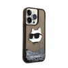 Karl Lagerfeld Liquid Glitter NFT Choupette Head - Etui iPhone 14 Pro Max (czarny) (KLHCP14XLNCHCK)