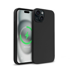 Crong Color Cover Magnetic - Etui iPhone 15 MagSafe (czarny) (CRGCOLRMIP1561BLK)
