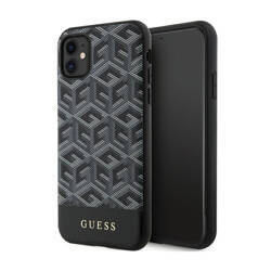 Guess GCube Stripes MagSafe - Etui iPhone 11 (Czarny) (GUHMN61HGCFSEK)