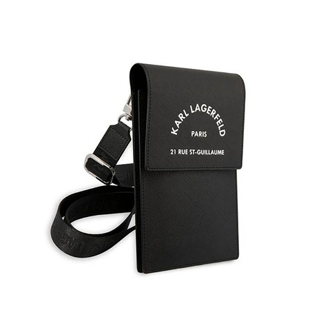 Karl Lagerfeld Embossed RSG Wallet Phone Bag - Torba na smartfona i akcesoria (czarny) (KLWBSARSGK)