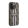 Guess 4G Printed Stripes MagSafe - Etui iPhone 14 Pro (Brązowy) (GUHMP14LP4RPSW)