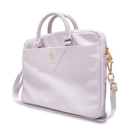 Guess Triangle 4G Computer Bag - Torba na notebooka 15" / 16" (fioletowy) (GUCB15ZPGSTEGU)