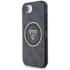 Guess IML Metal Glitter 4G Circle Triangle MagSafe - Etui do iPhone 16e (czarny) (GUHMPSE4HG4PRTGK)