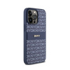 DKNY Leather Mono Stripe & Metal Logo - Etui iPhone 15 Pro Max (niebieski) (DKHCP15XPRTHSLB)