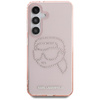 Karl Lagerfeld Rhinestones Karl Head Logo - Etui Samsung Galaxy S25 (różowy) (KLHCS25SHKHDCELP)