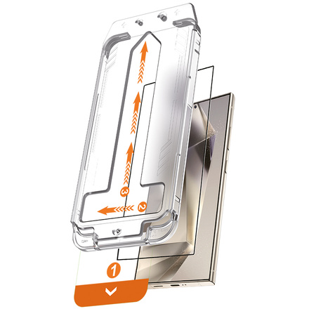 Crong EasyShield 2-Pack - Szkło hartowane Samsung Galaxy S24 Ultra (2 sztuki) (CRGES2PSGS24U)