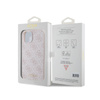 Guess 4G Metal Gold Logo - Etui iPhone 15 (różowy) (GUHCP15SG4GFPI)