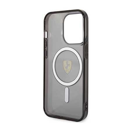Ferrari Translucent MagSafe - Etui iPhone 14 Pro Max (Czarny) (FEHMP14XURKK)