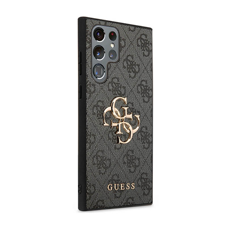 Guess 4G Big Metal Logo - Etui Samsung Galaxy S23 Ultra (szary) (GUHCS23L4GMGGR)