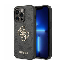 Guess 4G Big Metal Logo - Etui iPhone 15 Pro Max (szary) (GUHCP15X4GMGGR)