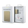 Guess Metal Script Logo MagSafe - Power Bank indukcyjny 5000 mAh 15W MagSafe (złoty) (GUPBM5ALGSGD)