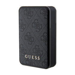 Guess 4G Leather Metal Logo - Power Bank 10000 mAh 18W (czarny) (GUPB10DP4GEGK)