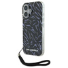 Karl Lagerfeld Zebra With Cord - Etui iPhone 16 Plus (fioletowy) (KLHCP16MHZBPKCCU)