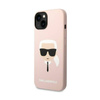 Karl Lagerfeld Silicone Ikonik Karl`s Head - Etui iPhone 14 Plus (różowy) (KLHCP14MSLKHLP)