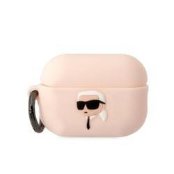 Karl Lagerfeld Silicone NFT Karl Head 3D - Etui AirPods Pro 2 (różowy) (KLAP2RUNIKP)