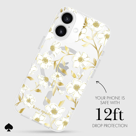 Kate Spade New York Protective Gems MagSafe - Etui iPhone 16 (Sunshine Floral) (KS054342)