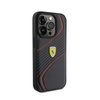 Ferrari Twist Metal Logo - Etui iPhone 15 Pro (czarny) (FEHCP15LPTWK)
