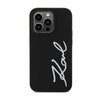 Karl Lagerfeld Silicone Signature - Etui iPhone 11 (Czarny) (KLHCN61SKSVGK)