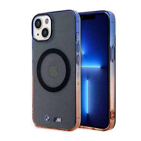 BMW Gradient Bumper MagSafe - Etui iPhone 14 Plus (Szary) (BMHMP14MHTGE)