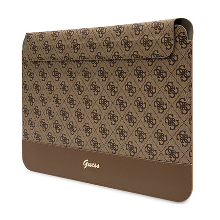 Guess 4G Stripe Metal Logo Computer Sleeve - Etui na notebooka 14" (Brązowy) (GUCS14PS4SGW)