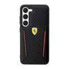 Ferrari Carbon Contrast Edges - Etui Samsung Galaxy S23+ (czarny) (FEHCS23MNPYK)