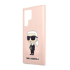 Karl Lagerfeld Silicone NFT Ikonik - Etui Samsung Galaxy S23 Ultra (różowy) (KLHCS23LSNIKBCP)