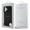 Guess Saffiano Classic Logo MagSafe - Etui iPhone 16 Plus (czarny) (GUHMP16MPSAHMCK)
