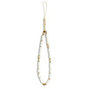 Guess Phone Strap Beads Heishi - Zawieszka do telefonu 25 cm (White) (GUSTPEARW)