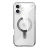 Speck Presidio Perfect-Clear Grip ClickLock & MagSafe - Etui iPhone 16 Plus (Clear / Chrome Finish / Serene Silver) (150716-3199)