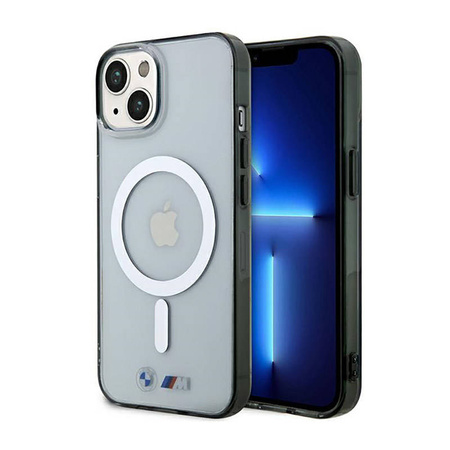 BMW Silver Ring MagSafe - Etui iPhone 14 (Przezroczysty) (BMHMP14SHCRS)
