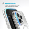 Speck Presidio Perfect-Clear ClickLock & MagSafe - Etui iPhone 16 Pro Max (Clear / Chrome Finish / Serene Silver) (150727-3199)