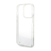Guess Liquid Glitter Marble - Etui iPhone 14 Pro Max (Biały) (GUHCP14XLCSGSGH)