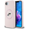 Karl Lagerfeld Silicone Karl & Choupette Heads MagSafe - Etui do iPhone 16e (różowy) (KLHMPSE4SKCHTCP)