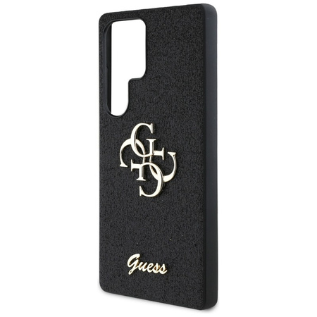 Guess Fixed Glitter Big 4G Metal Logo - Etui do Samsung Galaxy S25 Ultra (czarny) (GUHCS25LHG4SGK)
