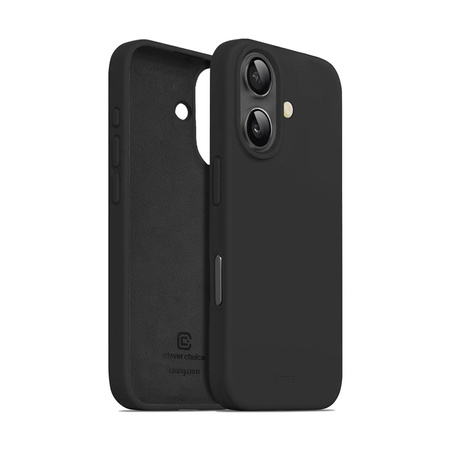 Crong Color Cover - Etui iPhone 16 (czarny) (CRGCOLRIP1661BLK)