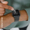 Crong Liquid - Pasek do Apple Watch 44/45/46/49 mm (grafitowy) (CRG-44LQB-GRP)