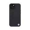 BMW Leather Hot Stamp MagSafe - Etui iPhone 15 (Czarny) (BMHMP15SSLLBK)
