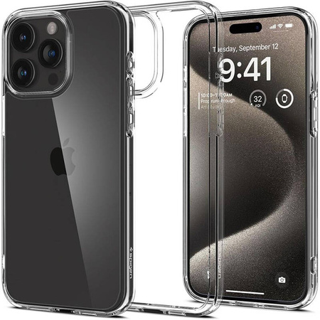 Spigen Ultra Hybrid - Etui do iPhone 15 Pro Max (Przezroczysty) (ACS06565)
