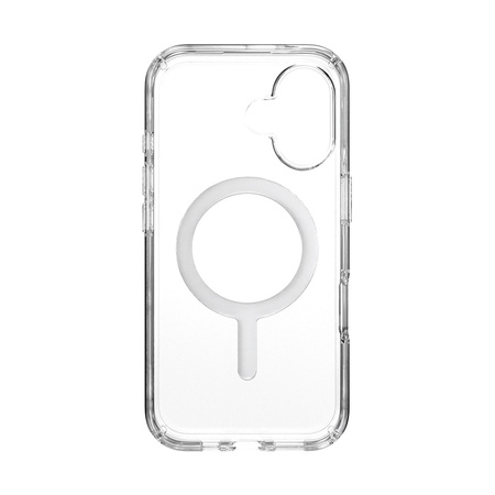 Speck Presidio Perfect-Clear MagSafe - Etui iPhone 16 (Clear / Chrome Finish / Serene Silver) (150757-3240)