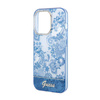 Guess Porcelain Collection - Etui iPhone 14 Pro (niebieski) (GUHCP14LHGPLHB)