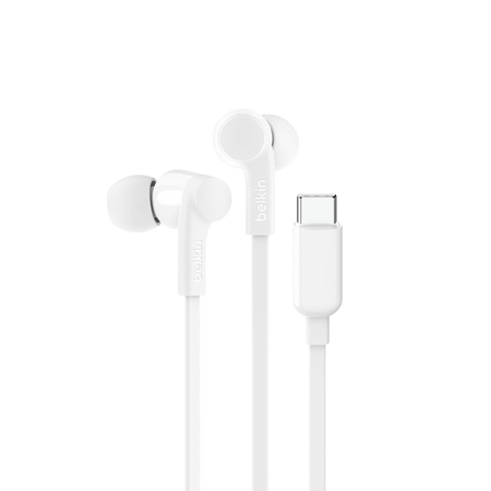 Belkin Przewodowe słuchawki douszne USB-C, białe (G3H0002HQWHV2)