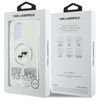 Karl Lagerfeld Liquid Glitter Karl & Choupette Head MagSafe - Etui iPhone 16 Plus (przezroczysty) (KLHMP16MLGKCSGH)