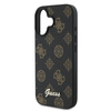 Guess Peony Script MagSafe - Etui iPhone 16 Plus (czarny) (GUHMP16MPGPYSK)