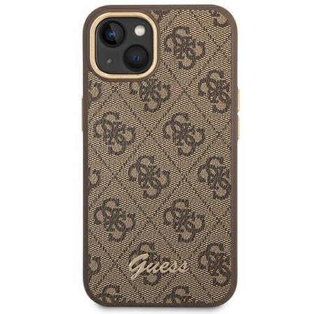 Guess 4G Metal Camera Outline Case – Etui iPhone 14 Plus (Brązowy) (GUHCP14MHG4SHW)