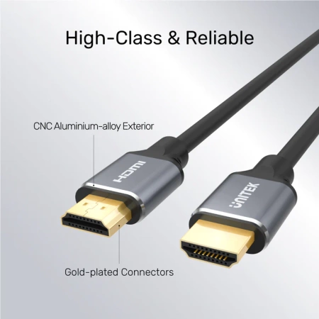 Unitek przewód HDMI 2.1 8K, UHD, 2 m - czarny (C138W)