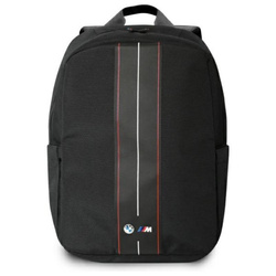 BMW Nylon Red Stripe - Plecak na notebooka 16" (czarny) (BMBP15COMPVSKR)