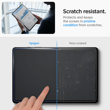 Spigen GLAS.TR EZ FIT - Szkło hartowane do Samsung Galaxy Tab S9 11" (Przezroczysty) (AGL07000)